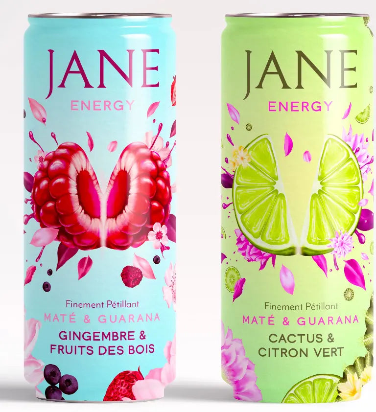 échantillon Energy - 2 canettes Citron Cactus & Ginger Berries JANE